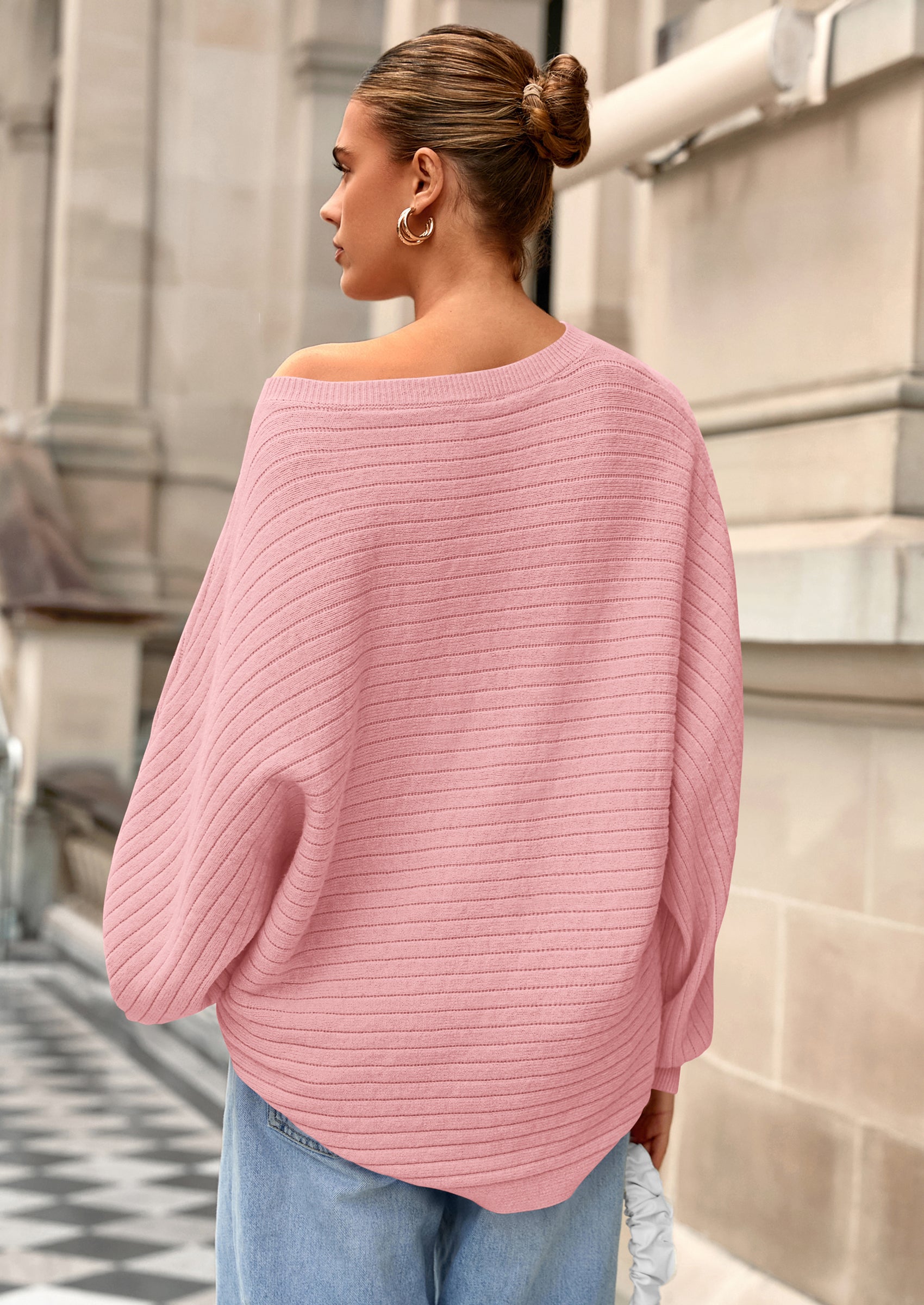 PRETTYGARDEN Fall Sweaters for Women Oversized Boat Neck Pullover Long Sleeve Knit Tops Cozy Winter Fashion Clothing