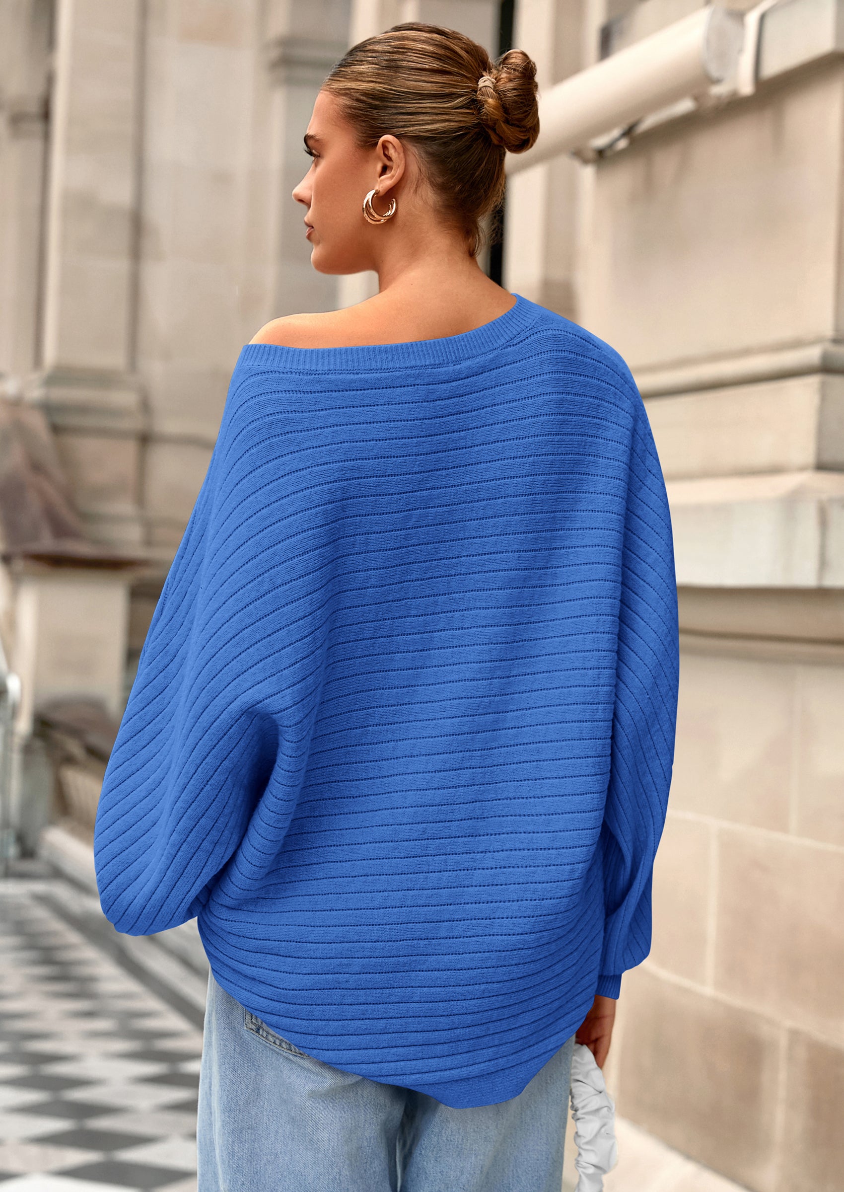 PRETTYGARDEN Fall Sweaters for Women Oversized Boat Neck Pullover Long Sleeve Knit Tops Cozy Winter Fashion Clothing