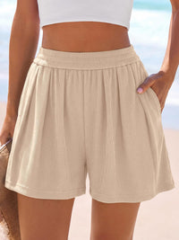 PRETTYGARDEN Flowy Summer Shorts for Women High Waisted Wide Leg Knitted Wide Leg Soft Pajama Shorts Women Vacation Outfits PRETTYGARDEN