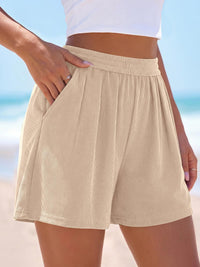 PRETTYGARDEN Flowy Summer Shorts for Women High Waisted Wide Leg Knitted Wide Leg Soft Pajama Shorts Women Vacation Outfits PRETTYGARDEN