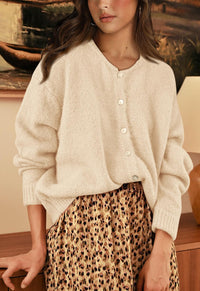 PRETTYGARDEN Long Sleeve Crewneck Button Down Womens Sweaters Fall Open Front Chunky Cardigan Sweaters for Women PRETTYGARDEN