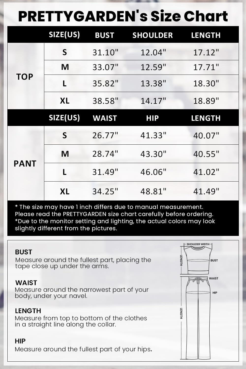 PRETTYGARDEN Women's Summer 2 Piece Loungewear Set Cropped Tank Top Wide Leg Sweatpants Tracksuit Casual Outfits