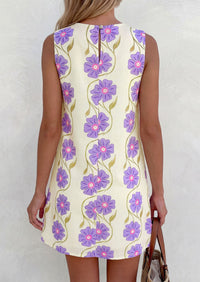 PRETTYGARDEN Sundresses for Women 2026 Summer Elegant Floral A Line Short Party Dress Beach Vacation Clothes PRETTYGARDEN