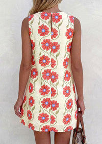 PRETTYGARDEN Sundresses for Women 2026 Summer Elegant Floral A Line Short Party Dress Beach Vacation Clothes PRETTYGARDEN