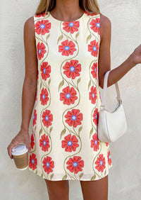 PRETTYGARDEN Sundresses for Women 2026 Summer Elegant Floral A Line Short Party Dress Beach Vacation Clothes PRETTYGARDEN