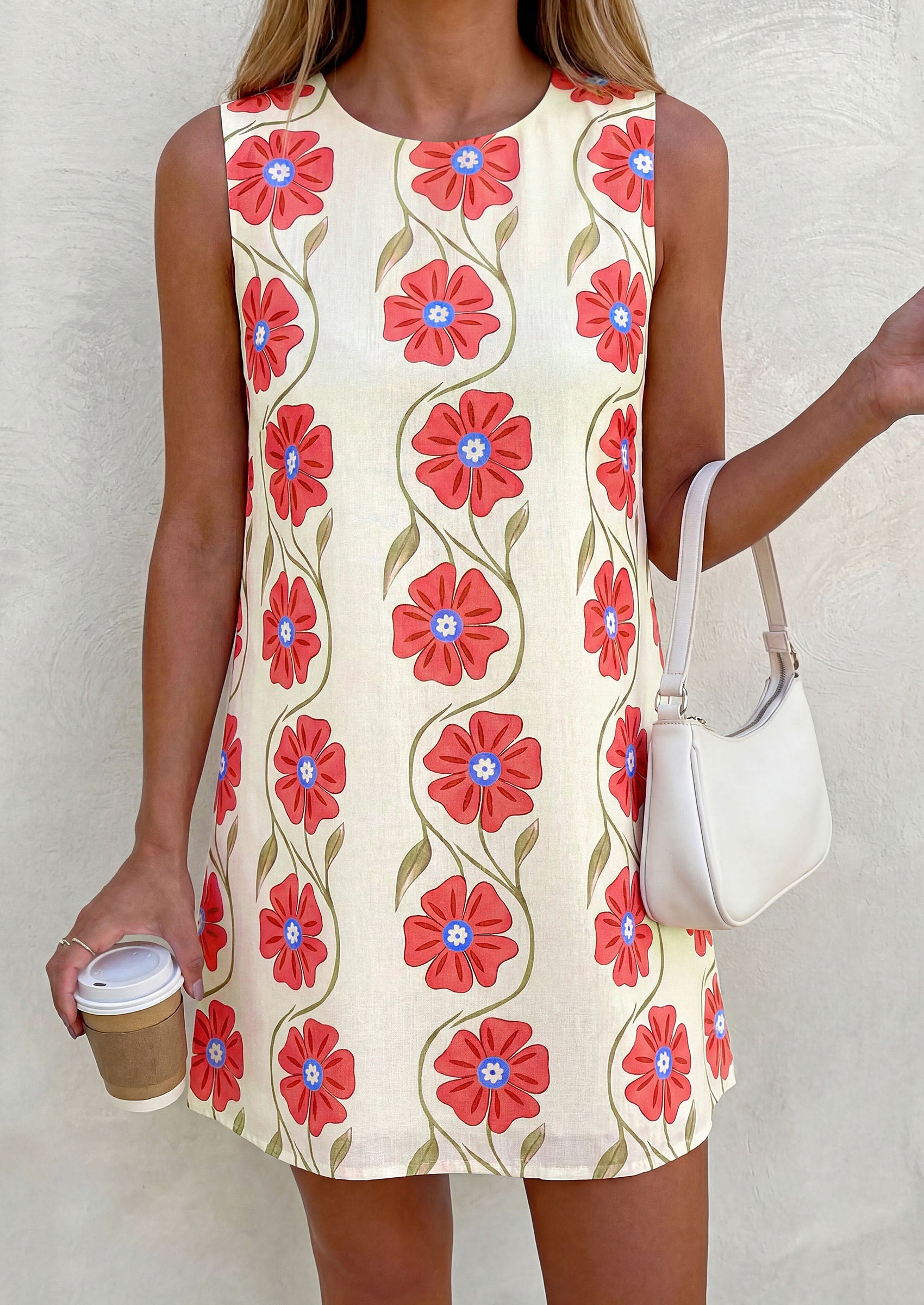 PRETTYGARDEN Sundresses for Women 2026 Summer Elegant Floral A Line Short Party Dress Beach Vacation Clothes PRETTYGARDEN