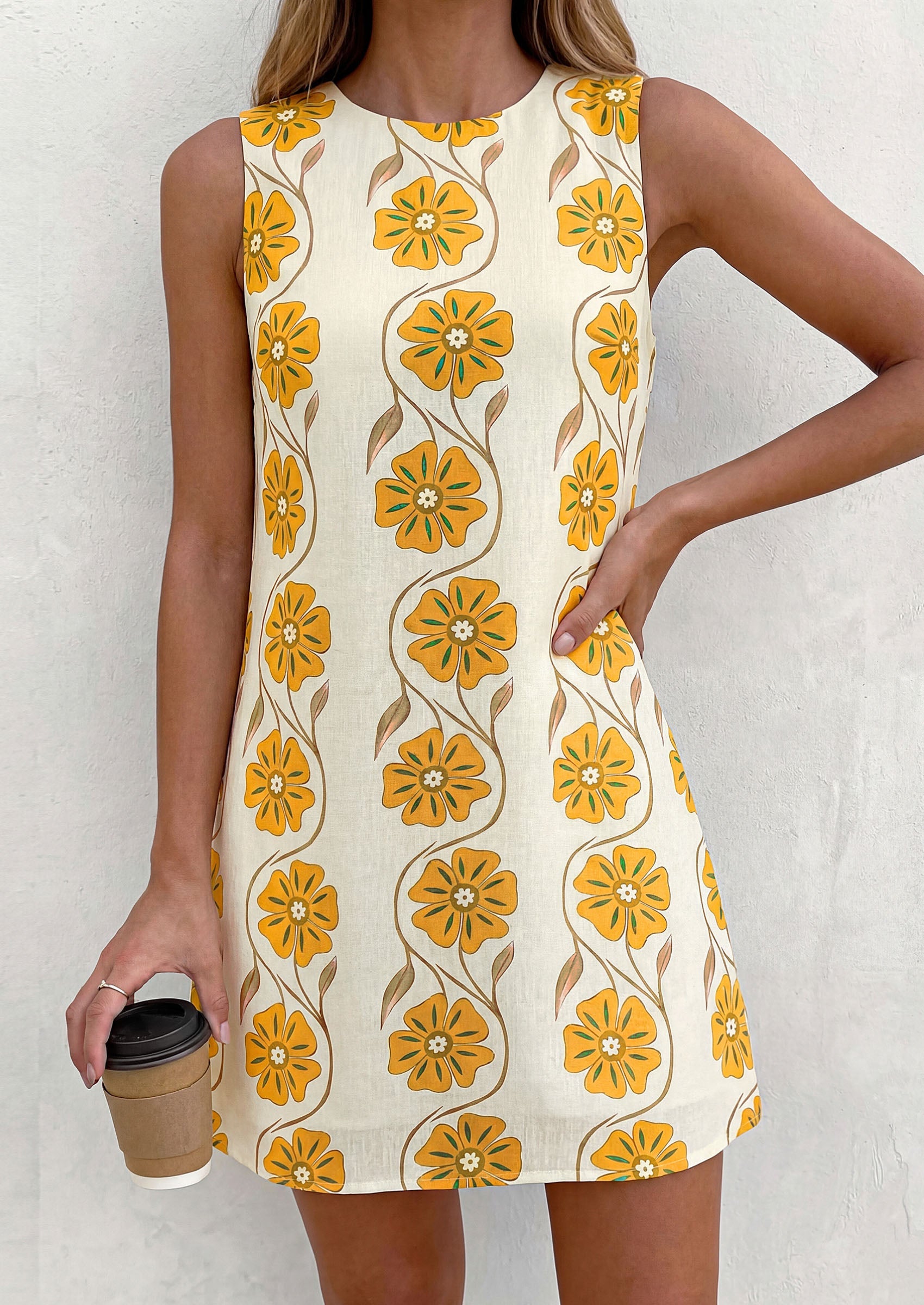 PRETTYGARDEN Sundresses for Women 2026 Summer Elegant Floral A Line Short Party Dress Beach Vacation Clothes PRETTYGARDEN