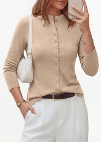 PRETTYGARDEN Womens Fall Lightweight Knit Cardigan Sweater | Button Down Long Sleeve Crew Neck,Soft Ribbed Knit Slim Fit,Business Casual Going Out Travel Outfits,Fashion Clothing 2026