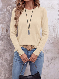 PRETTYGARDEN Womens Sweaters Long Sleeve Lightweight Knit Pullover Tops Crewneck Button Cuff Dressy Casual Fall Outfits 2026