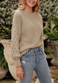 PRETTYGARDEN Women's Fall Pullover Sweater Casual Long Sleeve Loose Chunky Knit Tops Blouse Winter Fashion Clothing