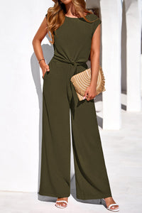 PRETTYGARDEN Women 2 Piece Lounge Sets Casual Summer Outfits Cap Sleeve Strappy Crop Tops Wide Leg Pant Tracksuit PRETTYGARDEN