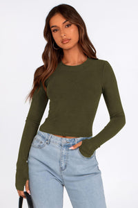 Long Sleeve Crop Tops Y2K Fashion Clothes Basic Slim Fit Tee Shirts Blouse