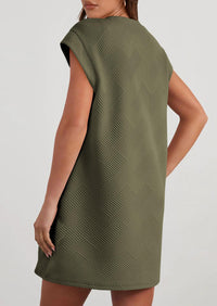 PRETTYGARDEN Women's Summer Short T Shirt Dress Cap Sleeve Crew Neck Casual Loose Basic Mini Dresses