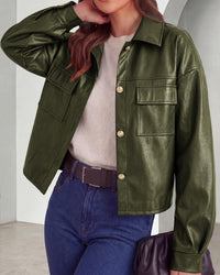 PRETTYGADEN Women's Faux Leather Jacket Fall Fashion Button Down Winter Coats Motorcycle Bomber Jackets Outerwear 2026