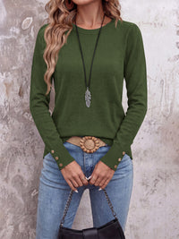 PRETTYGARDEN Womens Sweaters Long Sleeve Lightweight Knit Pullover Tops Crewneck Button Cuff Dressy Casual Fall Outfits 2026