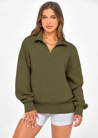 PRETTYGARDEN Womens Half Zip Oversized Sweatshirts Fleece Hoodies Trendy Long Sleeve Pullover Tops Y2k Spring Outfits