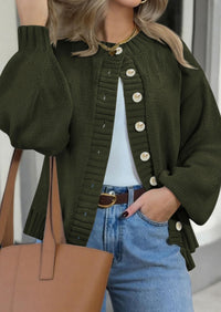 PRETTYGARDEN Women's Winter Cardigan Sweaters Trendy Chunky Knit Long Sleeve Button Up Casual Warm Fall Jackets Coats