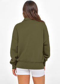 PRETTYGARDEN Womens Half Zip Oversized Sweatshirts Fleece Hoodies Trendy Long Sleeve Pullover Tops Y2k Spring Outfits