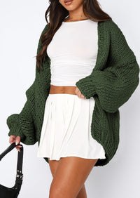 PRETTYGARDEN Cardigan Sweaters for Women Trendy Fall Fashion Long Sleeve Chunky Knit Cardigans Winter Clothing Outfits