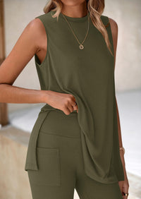 PRETTYGARDEN 2 Piece Sets for Women Summer Matching Lounge Shorts Set Resort Airport Travel Loungewear Outfits Clothing