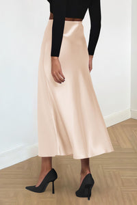 High Waisted A Line Flowy Ruffle Elegant Party Skirt