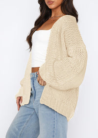 PRETTYGARDEN Cardigan Sweaters for Women Trendy Fall Fashion Long Sleeve Chunky Knit Cardigans Winter Clothing Outfits