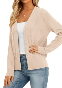 PRETTYGARDEN Women's Soft Winter Cardigan Sweaters Lightweight Knit Button Up Shrug Fall Sweater Tops PRETTYGARDEN