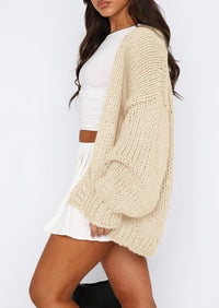 PRETTYGARDEN Cardigan Sweaters for Women Trendy Fall Fashion Long Sleeve Chunky Knit Cardigans Winter Clothing Outfits