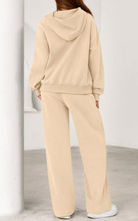 PRETTYGARDEN Women's 2 Piece Outfits Fall Sweatsuits Oversized Hoodies Wide Leg Sweatpants Tracksuits Lounge Matching Sets PRETTYGARDEN