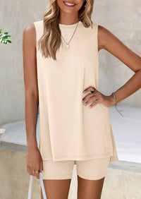 PRETTYGARDEN 2 Piece Sets for Women Summer Matching Lounge Shorts Set Resort Airport Travel Loungewear Outfits Clothing