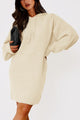 Womens Knit Pullover Sweaters 2024 Fall Fashion Clothes Long Sleeve Winter Hoodie Sweater Dress