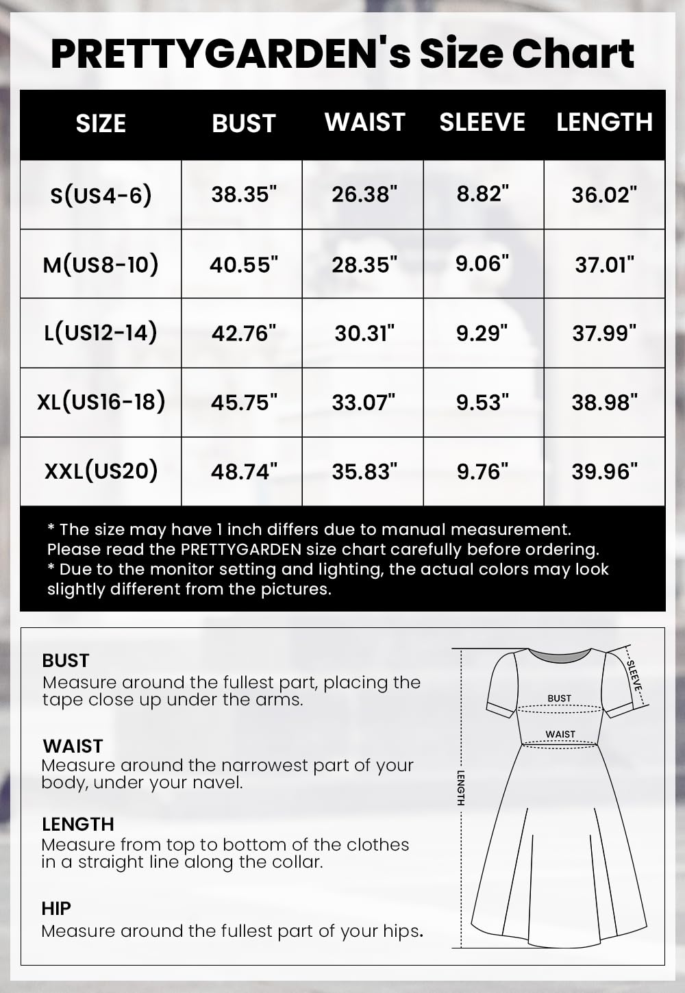 PRETTYGARDEN Women Summer Short Dress V Neck Short Sleeve A Line Hollow Out Lace Ruffle Cute Casual Beach Party Dresses
