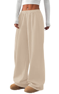 PRETTYGARDEN Fall Womens Sweatpants Baggy Wide Leg Pants with Pockets | Elastic Waist Loose Trousers Pants for Women, Pleated Front Soft Cotton Sweatpants Women, Fashion Outfits,Jogger Sweatpant