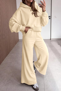 PRETTYGARDEN Women 2 Piece Lounge Sets Long Sleeve Hoodies Wide Leg Sweatpants Sweatsuits Workout Set Fall Outfits 2026
