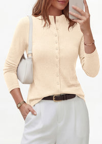 PRETTYGARDEN Womens Fall Lightweight Knit Cardigan Sweater | Button Down Long Sleeve Crew Neck,Soft Ribbed Knit Slim Fit,Business Casual Going Out Travel Outfits,Fashion Clothing 2026