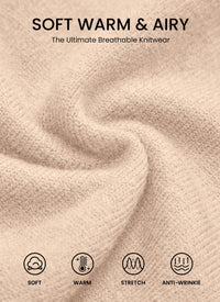 PRETTYGARDEN Casual Long Sleeve Strappy Sweaters for Women