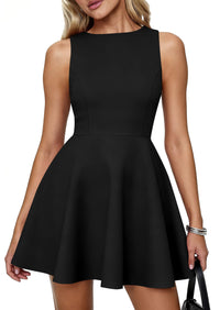 PRETTYGARDEN A Line Dresses for Women Elegant Classy Sleeveless Summer Short Tank Cocktail Party Spring Mini Dress PRETTYGARDEN