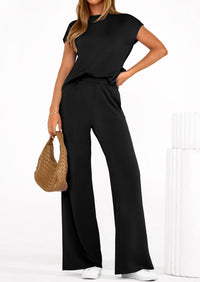 PRETTYGARDEN Womens 2 Piece Outfits Casual Cap Sleeve Lounge Set Summer Tracksuits Matching Sets Beach Fashion Travel Clothes PRETTYGARDEN