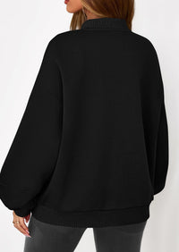 KIRUNDO Oversized Sweatshirt for Women Zip Up Bomber Jacket Fall Fashion Casual Long Sleeve Outerwear Winter Outfits PRETTYGARDEN