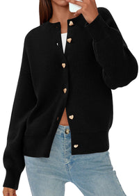 PRETTYGARDEN Cardigan Sweaters for Women Trendy Long Sleeve Open Front Button Down Jacket Fall Clothes Winter Coats