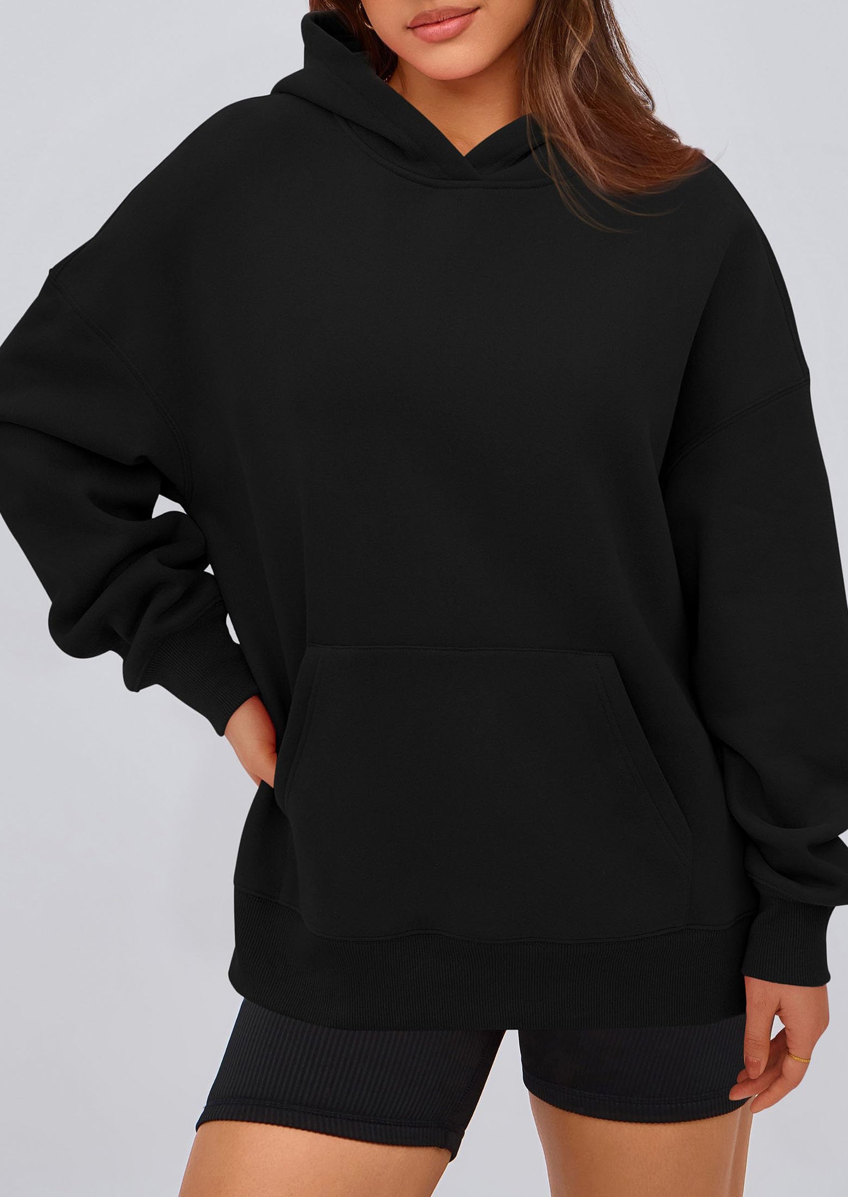 PRETTYGARDEN Womens Oversized Hoodies Fleece Hooded Sweatshirts Long Sleeve Pullover Tops Fall Outfits Winter Clothes