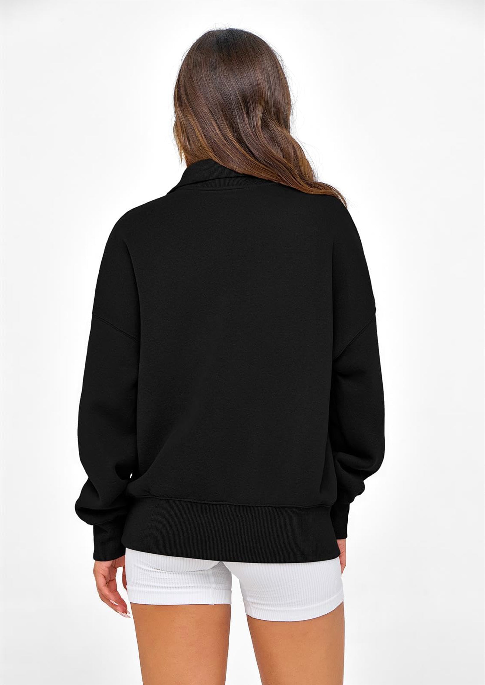 PRETTYGARDEN Womens Half Zip Oversized Sweatshirts Fleece Hoodies Trendy Long Sleeve Pullover Tops Y2k Spring Outfits