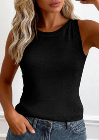 PRETTYGARDEN Tank Top for Women Summer Sleeveless Sweater Tops Spring Business Casual Work Shirts Ribbed Knit Blouses PRETTYGARDEN