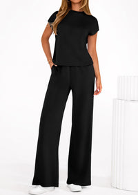 PRETTYGARDEN Womens 2 Piece Outfits Casual Cap Sleeve Lounge Set Summer Tracksuits Matching Sets Beach Fashion Travel Clothes PRETTYGARDEN