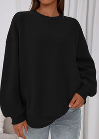 PRETTYGARDEN Sweatshirts for Women Oversized Crewneck Fleece Pullover Long Sleeve Tops Comfy Fall Winter Fashion Outfits