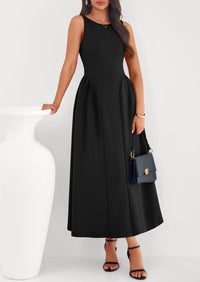 PRETTYGARDEN Summer Sleeveless Maxi Dresses for Women Elegant Classy A Line Tank Formal Midi Long Wedding Guest Dress PRETTYGARDEN