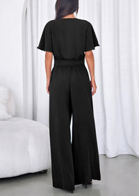 PRETTYGARDEN Women 2 Piece Summer Outfits Short Sleeve Strappy Top Wide Leg Pants Tracksuit Lounge Sets Beach Clothes PRETTYGARDEN