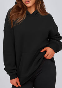 PRETTYGARDEN Womens Oversized Hoodies Fleece Hooded Sweatshirts Long Sleeve Pullover Tops Fall Outfits Winter Clothes