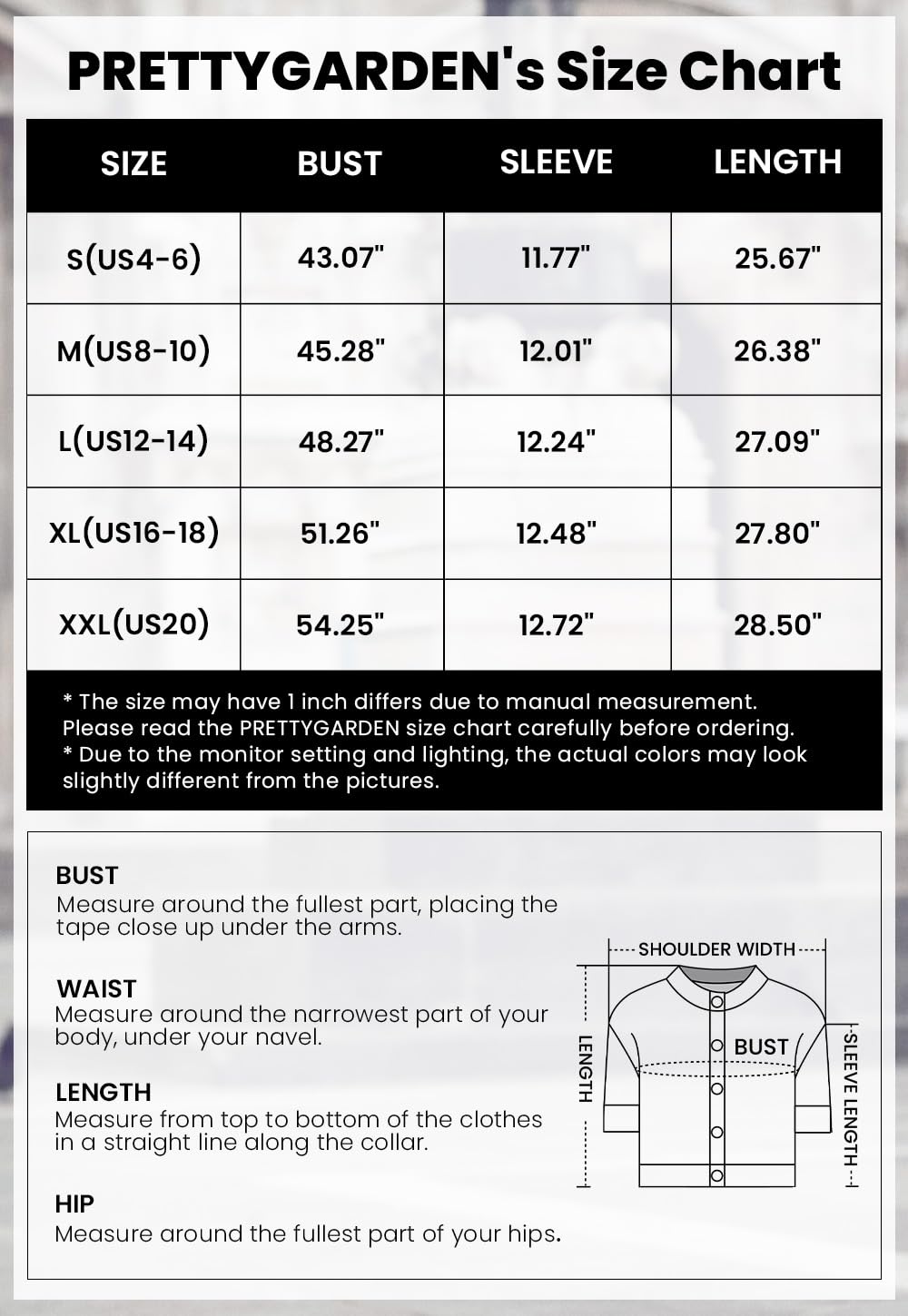 PRETTYGARDEN Women's Summer Tops Button Down Shirts Short Lantern Sleeve V Neck Cotton Cute Dressy Casual Blouses