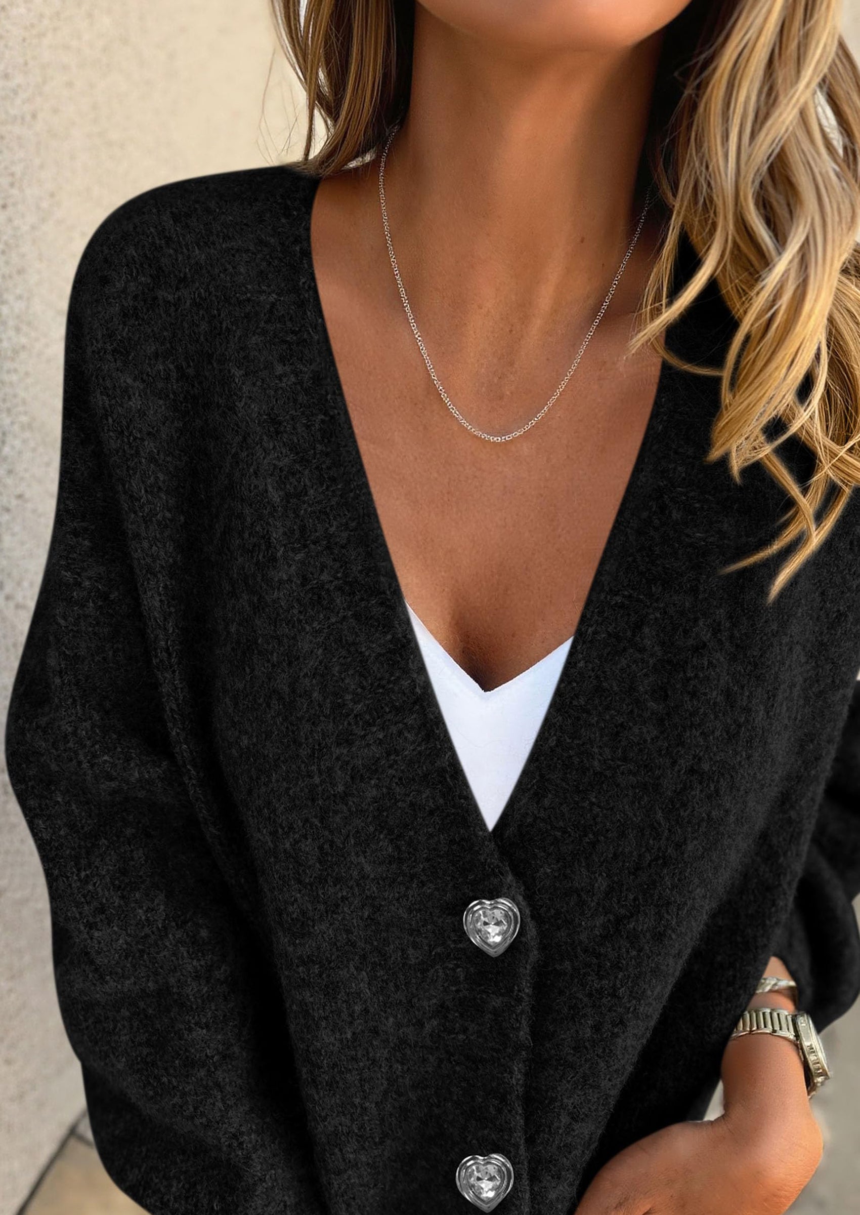 PRETTYGARDEN Cardigan Sweaters for Women Trendy Fall Long Sleeve Button Down Oversized Chunky Knit Sweater Outerwear